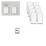 TCS PAUF082/001 Audio-Set Außenstation UP PUK 8 WE, 8 Tasten 2-spaltig, 8 Freispr. ISW6031