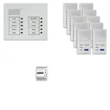 TCS PPUF10/2-EN/02 Audio-Set Außenstation UP PUK 10 WE, 10 Tasten 2-spaltig, 10 Freispr. ISW3030