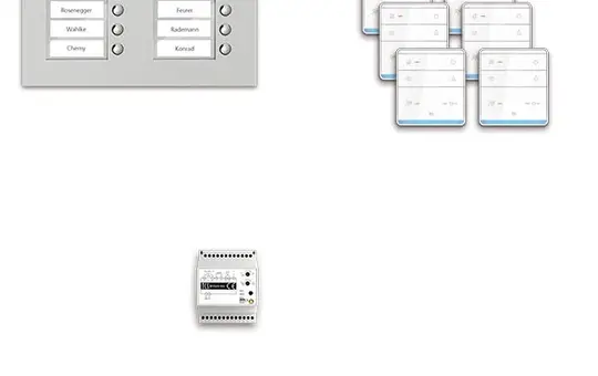 TCS PPUF08/2-EN/01 Audio-Set Außenstation UP PUK 8 WE, 8 Tasten 2-spaltig, 8 Freispr. ISW6010