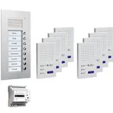 TCS PPUF08-EN/02 Audio-Set Außenstation UP PUK 8 WE, 8 Tasten, 8 Freispr. ISW3030