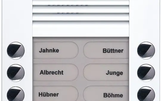 TCS PES10-WS/04 Audio Außenstation AP PES 10 Tasten rechts linksbündig | weiß
