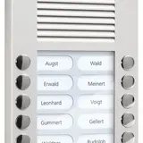 TCS PES12-EN/04 Audio Außenstation AP PES 12 Tasten rechts linksbündig | silber