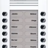 TCS PES16-WS/04 Audio Außenstation AP PES 16 Tasten rechts linksbündig | weiß