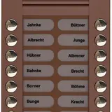 TCS PES18-EB/04 Audio Außenstation AP PES 18 Tasten rechts linksbündig | bronze