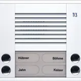 TCS PES04-WS/04 Audio Außenstation AP PES 4 Tasten rechts linksbündig | weiß