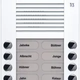 TCS PES08-WS/04 Audio Außenstation AP PES 8 Tasten rechts linksbündig | weiß
