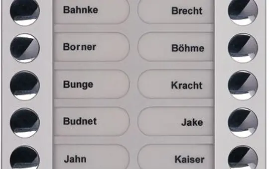 TCS PET22-EN/04 Tastenerweiterung für Serie PES/AVE 22 Tasten rechts linksbündig | silber