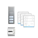 TCS PSX2330-0000 Audio-Set Außenstation ASX für 3 Wohneinheit,3 Tasten,3 Freispr.