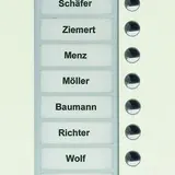 TCS PUK10/1-WS Audio Außenstation UP PUK 10 Tasten rechtsbündig, 1-spaltig | weiß