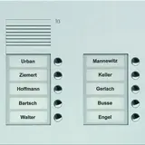 TCS PUK10/2-EN Audio Außenstation UP PUK 10 Tasten rechtsbündig, 2-spaltig | silber