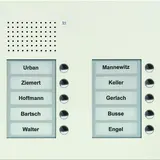 TCS PUK10/2-WS Audio Außenstation UP PUK 10 Tasten rechtsbündig, 2-spaltig | weiß