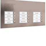 TCS PUK12/3-ES Audio Außenstation UP PUK 12 Tasten rechtsbündig, 3-spaltig | edelstahl