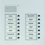 TCS PUK14/2-EN Audio Außenstation UP PUK 14 Tasten rechtsbündig, 2-spaltig | silber