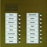 TCS PUK16/2-EB Audio Außenstation UP PUK 16 Tasten rechtsbündig, 2-spaltig | bronze