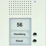 TCS PUK02/1-WS Audio Außenstation UP PUK 2 Tasten rechtsbündig, 1-spaltig | weiß