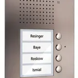 TCS PUK04/1-ES Audio Außenstation UP PUK 4 Tasten rechtsbündig, 1-spaltig | edelstahl