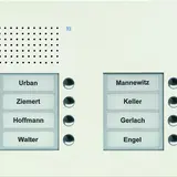 TCS PUK08/2-WS Audio Außenstation UP PUK 8 Tasten rechtsbündig, 2-spaltig | weiß