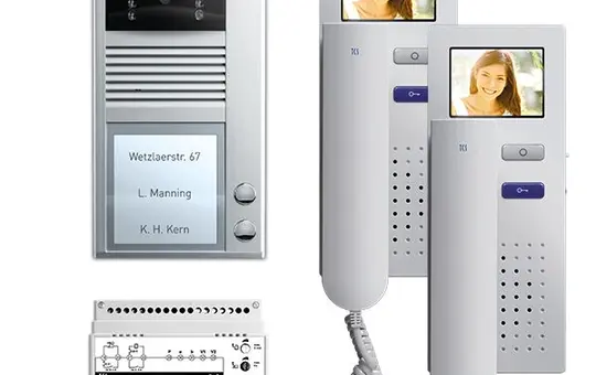 TCS PVC2420-0010 Video-Set Außenstation AP AVC 2 WE, 2 Tasten, 2 Telefone, V2D