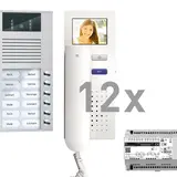 TCS PVE15120-0010 Video-Set Außenstation AP AVE 12 Tasten, 12 Telefone