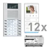 TCS PVE16120-0010 Video-Set Außenstation AP AVE 12 WE, 12 Tasten, 12 Freispr.