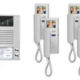 TCS PVE1540-0010 Video-Set Außenstation AP AVE 4 WE, 4 Tasten, 4 Telefone