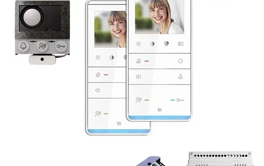TCS PVIF020/001 Video-Set Einbau für Briefkastenanlagen 2 WE, TASTA Video