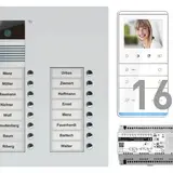 TCS PVU17160-0010 Video-Set UP 16 WE, 16 Tasten, 16 Freispr.