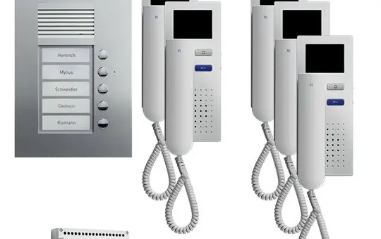 TCS PVU1650-0010 Video-Set UP 5 WE, 5 Tasten, 5 Telefone