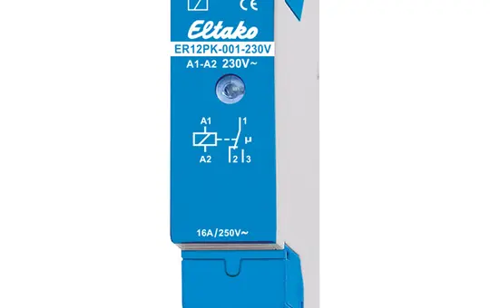 ELTAKO 22001602 Schaltrelais 8-230 V REG 16 A, 1U, mit Plombierkappe