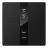 GVS CHPBD-04/24.2.11 KNX-Tastsensor S-Serie 2-fach, Display Spiegelglas | schwarz