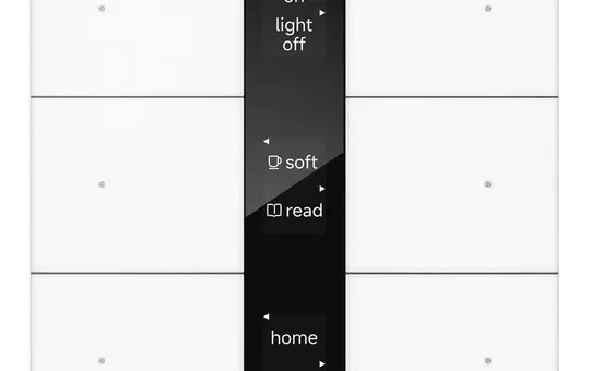 GVS CHPBD-06/36.2.10 KNX-Tastsensor S-Serie 3-fach, Display Spiegelglas | weiß