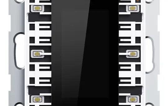 GVS CHPBD-06/55.1.00 Multifunktions-Tastsensor ADVANCE PRO 1-/3-fach, schwarzes Display | weiß