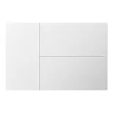 GVS CHTKA-06/W.2.22 Wippenset für WALTZ TOUCH+ PAD Gravur 3-fach, Aluminium | silber