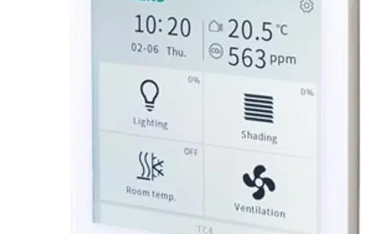 SIEMENS 5WG1204-2SB12 KNX-Touchpanel Touch Control 4 vertikal | weiß | 4 Zoll