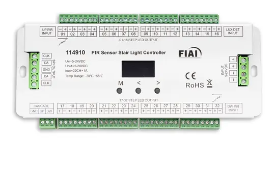 ISOLED 114910 Treppen-Effekt-Dimmaktor 5-24 V 32-fach, 1 A
