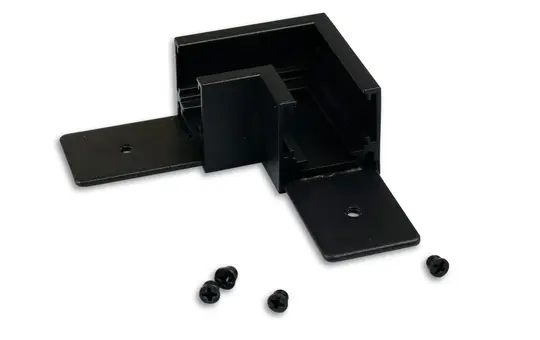 ISOLED 116056 Aufbau-Eckschiene flat 90° Track48 NV horizontal | schwarz