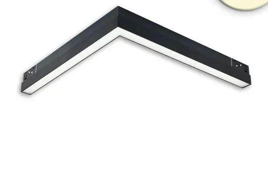 ISOLED 116084 Eckleuchte für Track48 NV 3000 K, horizontal | schwarz