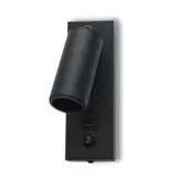 ISOLED 117575 LED-Leseleuchte mit USB-A/C-Ladebuchse 4,5 W, 3000 K | schwarz