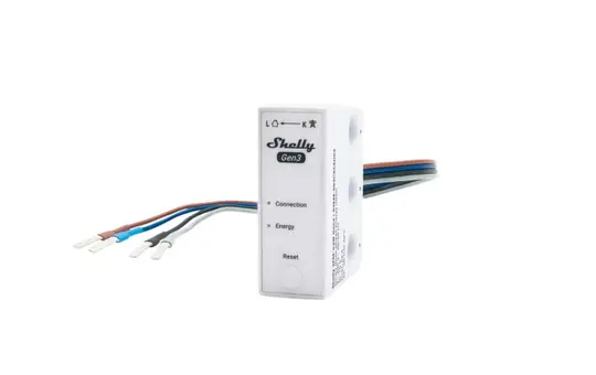 SHELLY 3EM 63W Gen3 WLAN-Stromzähler Gen. 3 3-phasig, Wandleranschluss