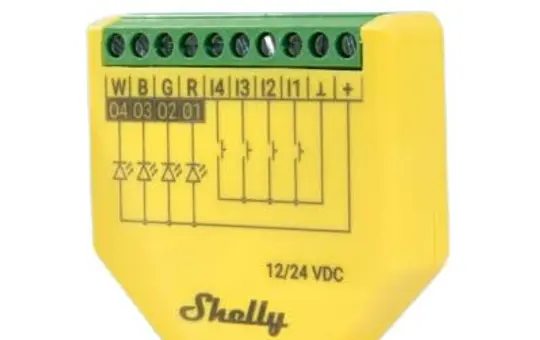 SHELLY Plus RGBW PM Dimmaktor RGBW