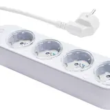 SHELLY PS4 Gen4 w Multiprotokoll-Steckdosenleiste 4-fach, Strommessung | weiß
