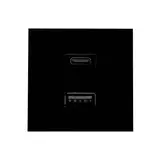 SHELLY USB Charger s USB-Ladegerät für Wall Display Stand USB-A/C, 3 A | schwarz