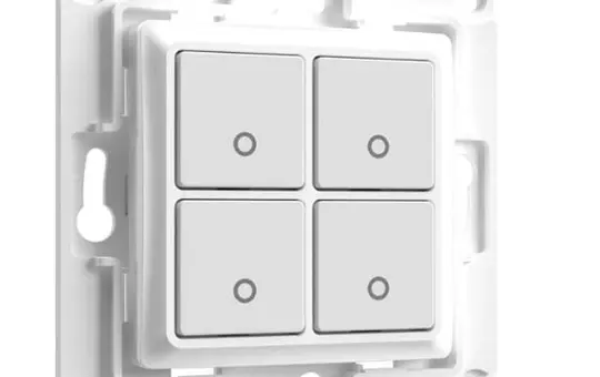 SHELLY WS 4 w 12 V Wandtaster für Tasterinterfaces 4-fach | weiß