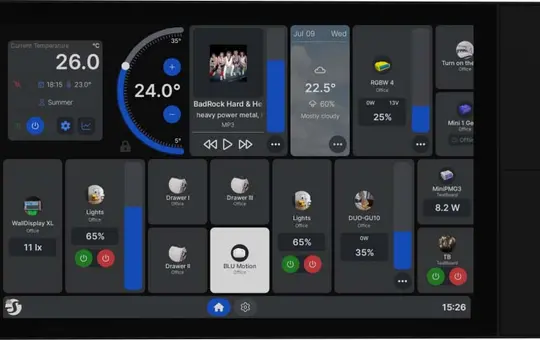 SHELLY Wall Display XL s WLAN-Touchpanel schwarz | 10,1 Zoll