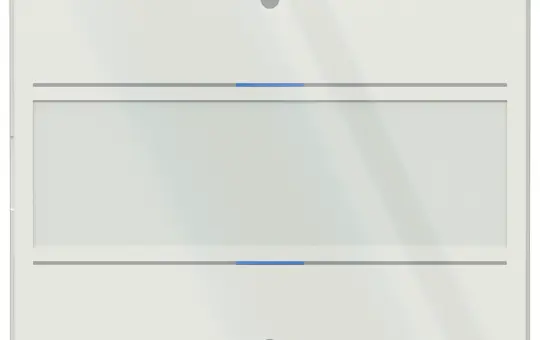 THEBEN LUXORliving iON2 G WH Glas-Tastsensor LUXORliving iON 2-fach | weiß