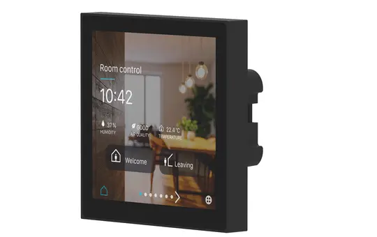 THEBEN iONprime CP 4 KNX KNX-Raumcontroller iONprime KNX TP, mit integriertem Temperaturregler | schwarz | 4 Zoll