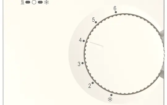 THEBEN RAMSES 708 S AP-Raumtemperaturregler RAMSES elektronisch, Stellrad, Modus-Schalter | weiß