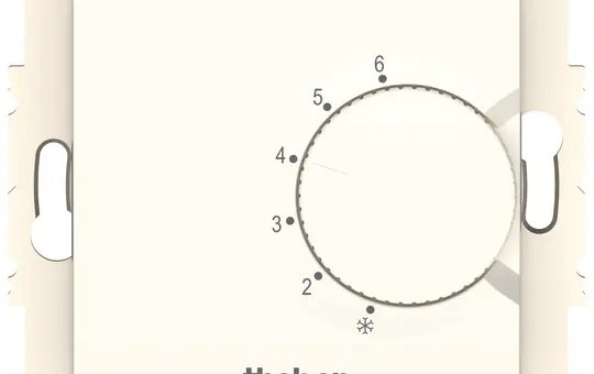THEBEN RAMSES 741 S Raumtemperaturregler UP RAMSES elektronisch, Stellrad | weiß