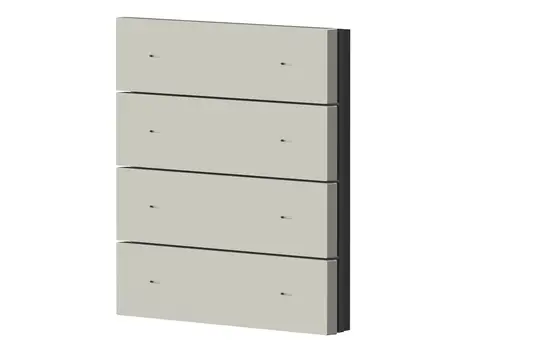 THEBEN iONprime PB 4R PGR Wippe iONprime 4-fach, Kunststoff | grau