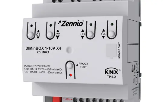 ZENNIO ZDI110X4 1-10 V-Dimmaktor 4-fach